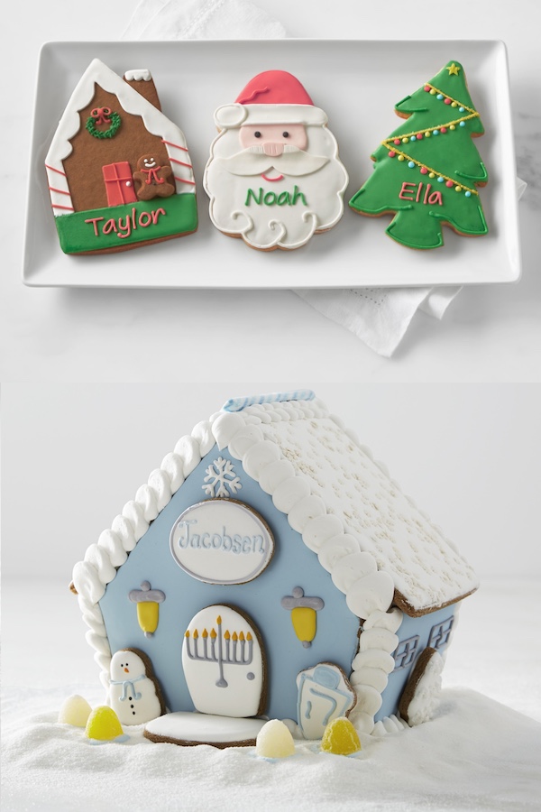 Personalized gifts for kids: Custom cookies and gingerbread houses at Williams-Sonoma