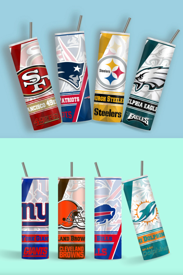 Personalized NFL tumblers with your name on it: Cool personalized gift for kids from Moonstone Crafts 8 | Cool Mom Picks Holiday Gift Guide