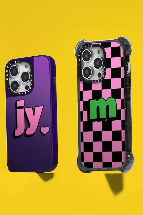 Personalized gifts for kids: Cell phone cases with their initials at Casetify