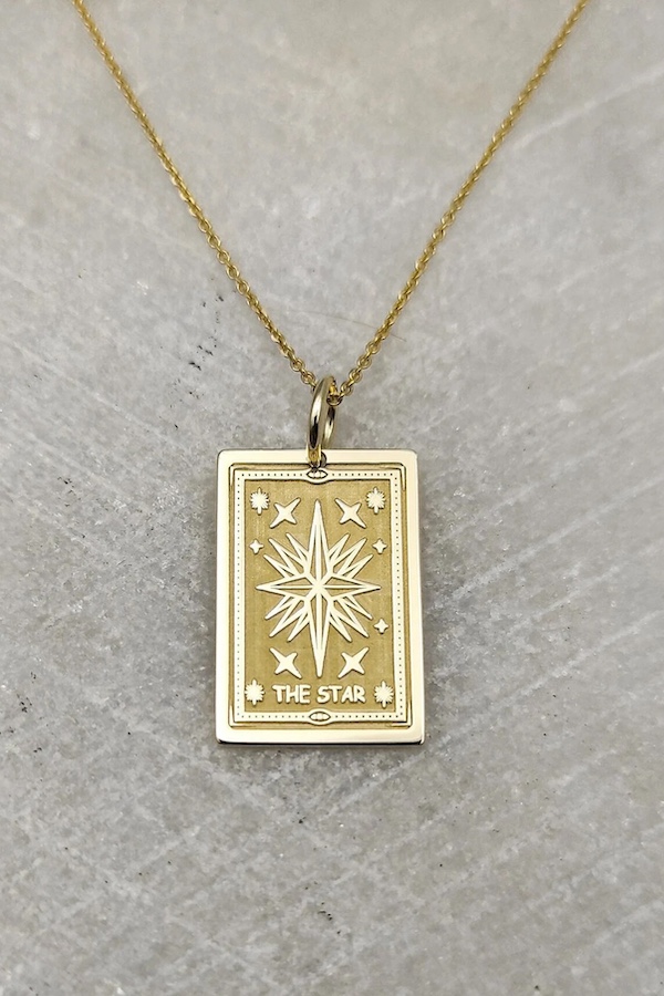 Personalized gifts for kids: Tarot card necklaces from Red Giftbox Crafts