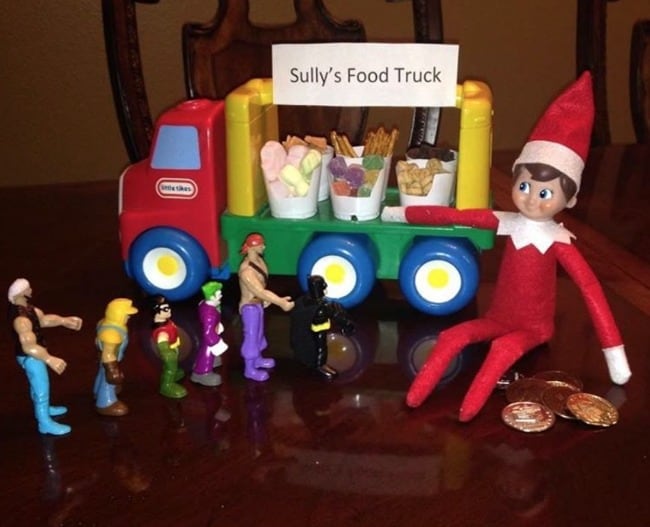 food truck elf on the shelf