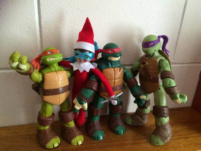 ninja turtle elf on the shelf