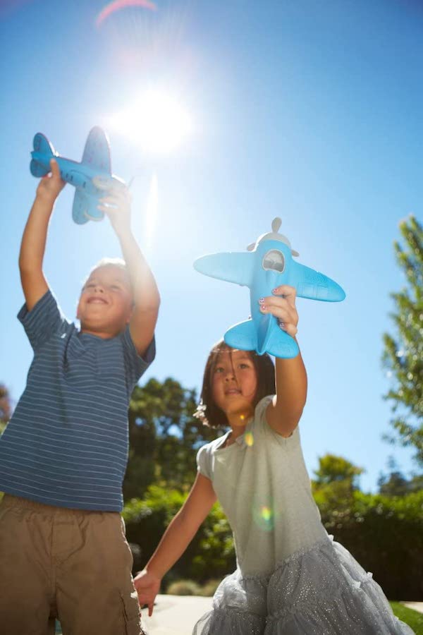 Imaginative play with Green Toys Airplane, only $10!