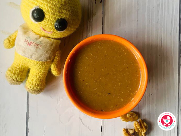 Warm Walnut Jaggery Soup- Kid-Friendly Winter Treat