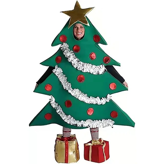 Christmas tree costume | hilarious Christmas outfits