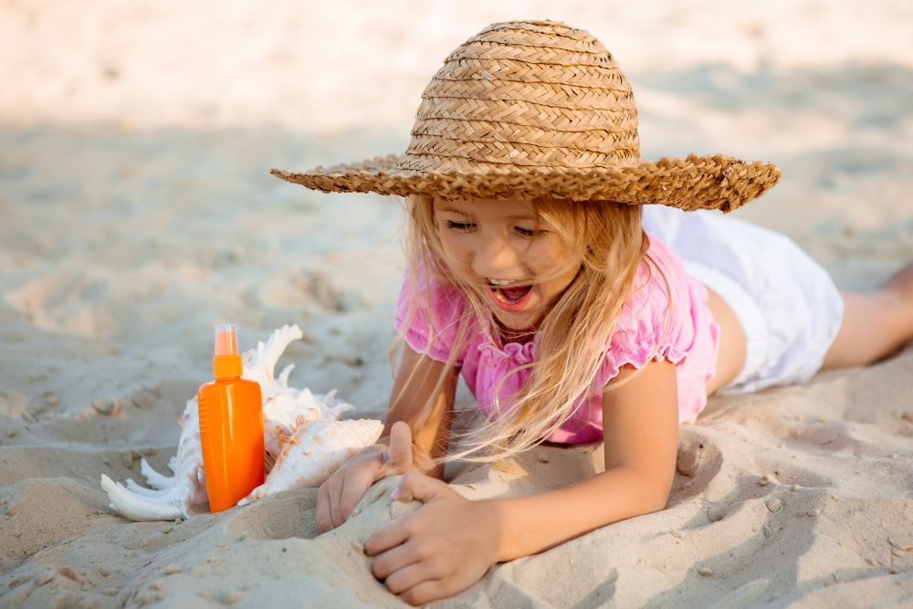 Child's Skin from Harmful UV Rays