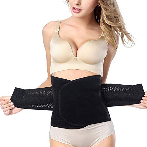 GOEGE Postpartum Belly band Postpartum Recovery Surgery Support Belly Wrap for C-Section Hernia and Tummy Tuck Abdominal Compression Binder