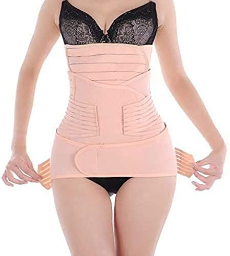 Healthcom 3 in 1 Postpartum Support Elastic Adjustable Postpartum Recovery Support Girdle Belly After Birth Belly Band Waist Pelvis Belt Pregnancy Wrap Women Postnatal Abdominal Binder(Size:XXL)