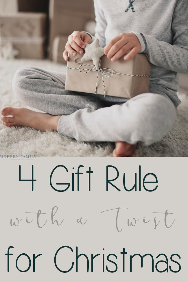 4 gift rule for Christmas