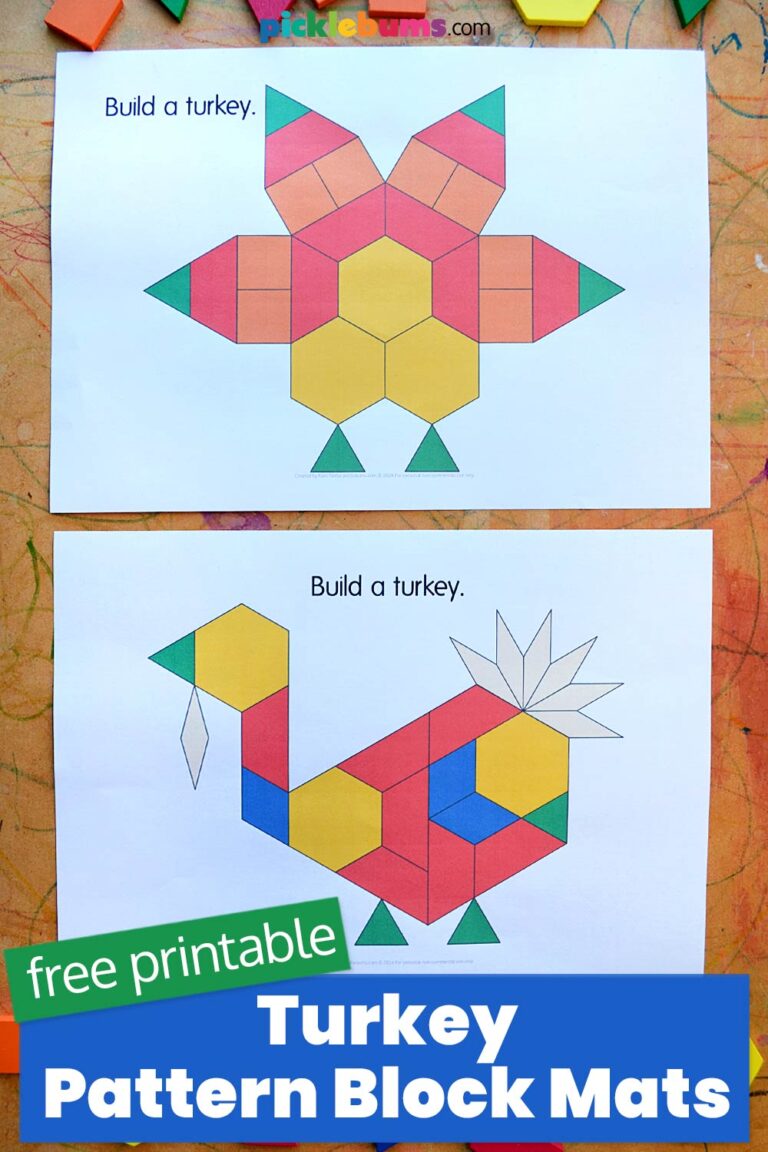 2 turkey pattern block mats