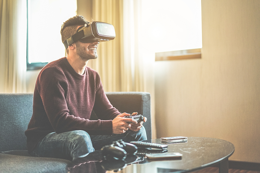 Man on Gaming Headset